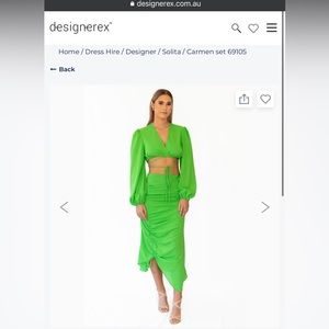 Solita green Carmen set